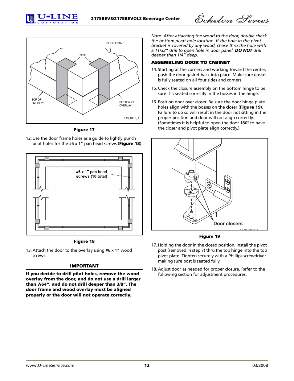 U-Line 2175BEVOL2 User Manual | Page 12 / 17