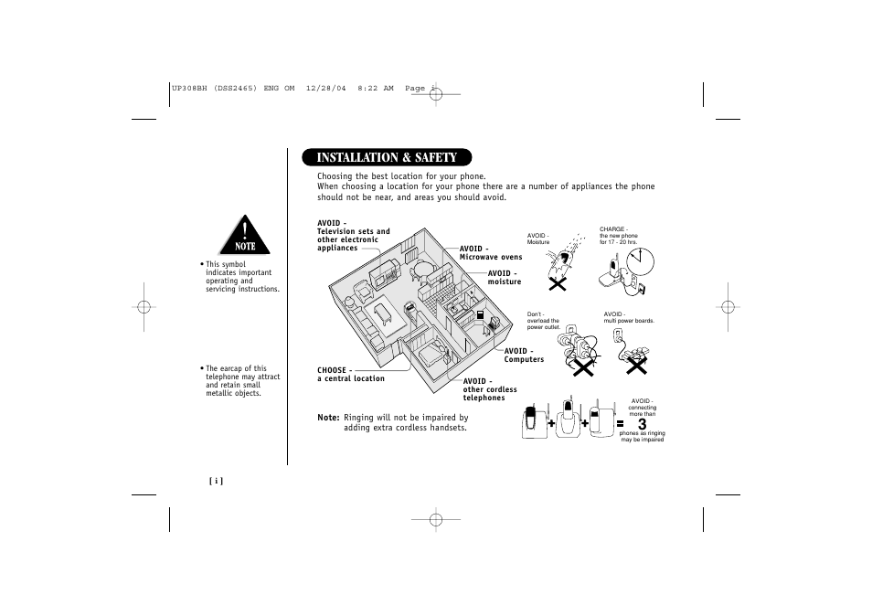 Installation & safety | Uniden DSS 2475 User Manual | Page 2 / 76