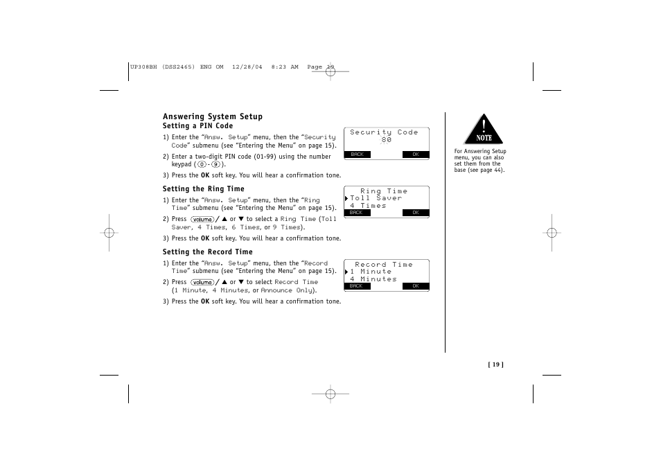 Uniden DSS 2475 User Manual | Page 25 / 76