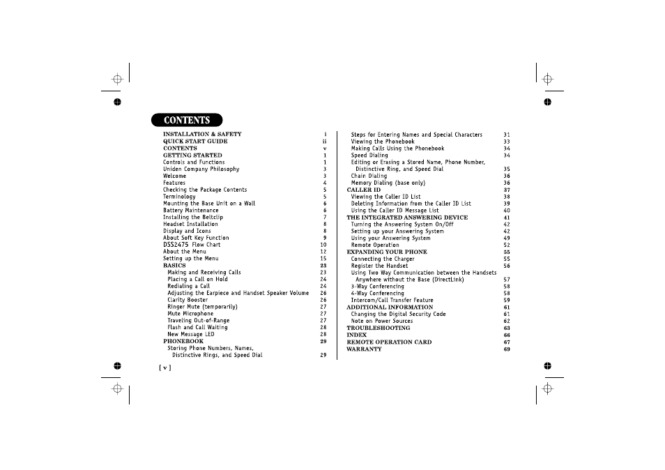 Uniden DSS 2475 User Manual | Page 6 / 76