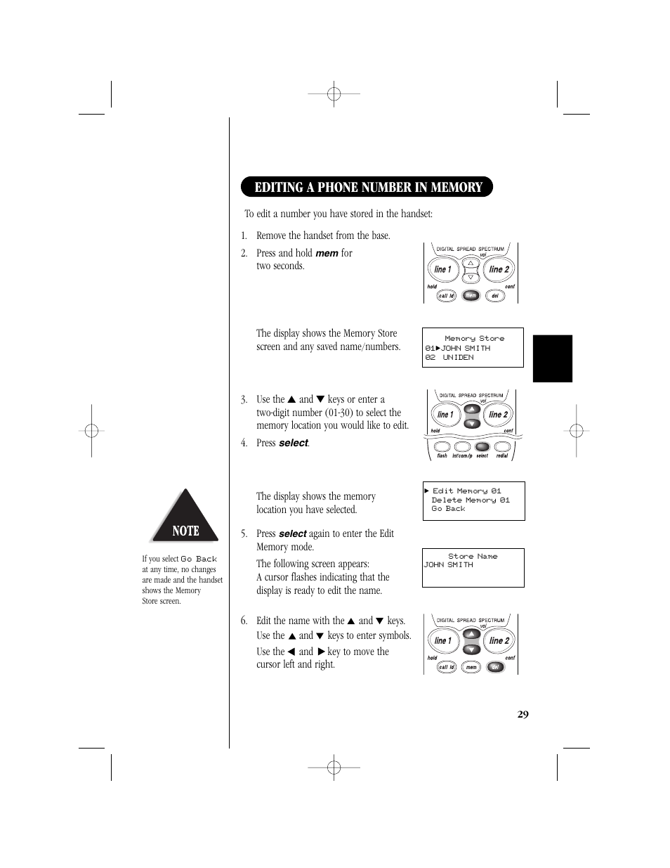Uniden T H E E X S 9 9 6 6 User Manual | Page 31 / 48