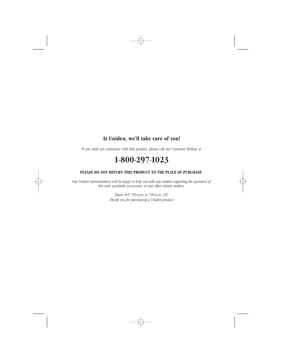 Uniden T H E E X S 9 9 6 6 User Manual | Page 47 / 48