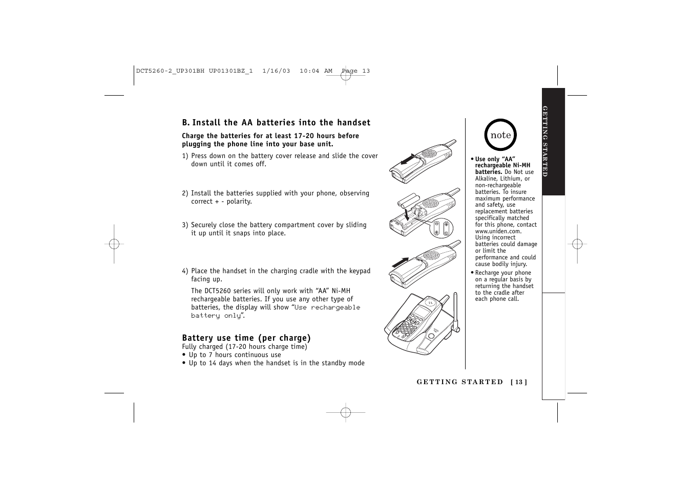 Uniden DCT5260 User Manual | Page 15 / 64