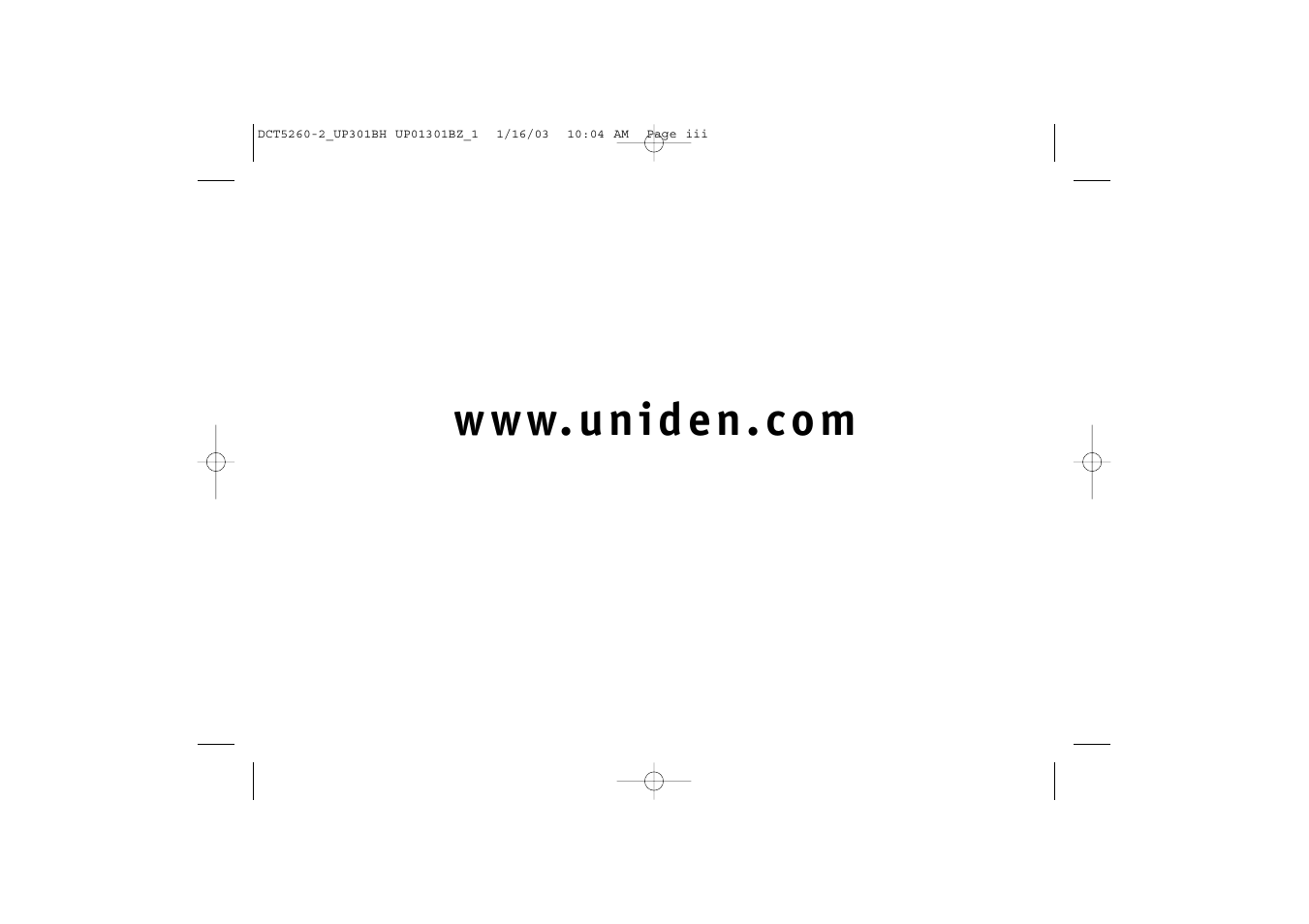 Uniden DCT5260 User Manual | Page 3 / 64