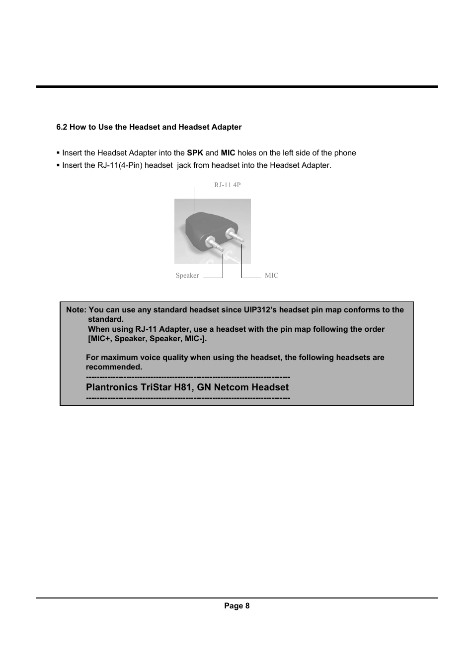 Uniden UIP312 User Manual | Page 12 / 72