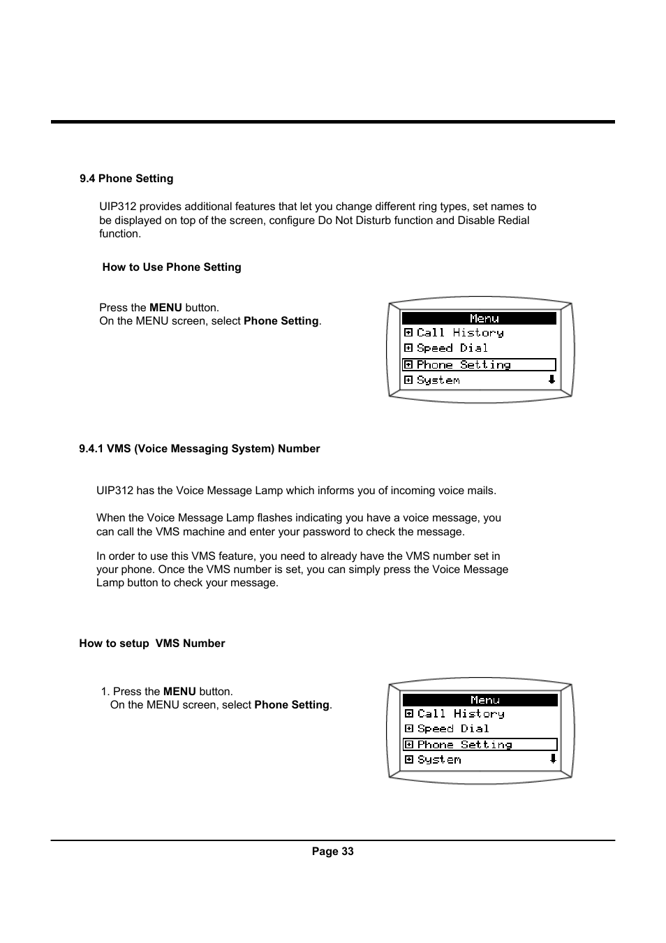 Uniden UIP312 User Manual | Page 37 / 72