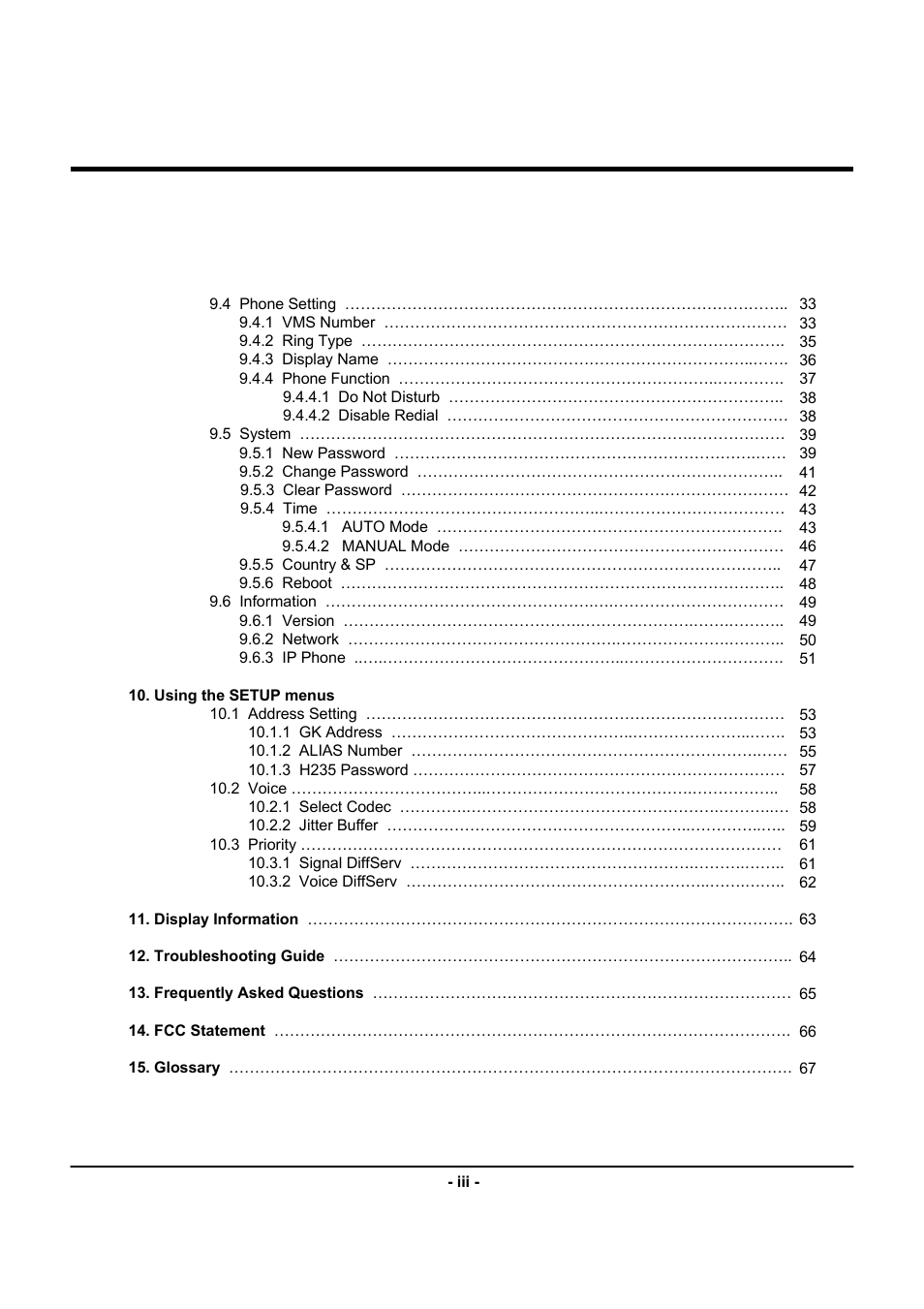Uniden UIP312 User Manual | Page 4 / 72