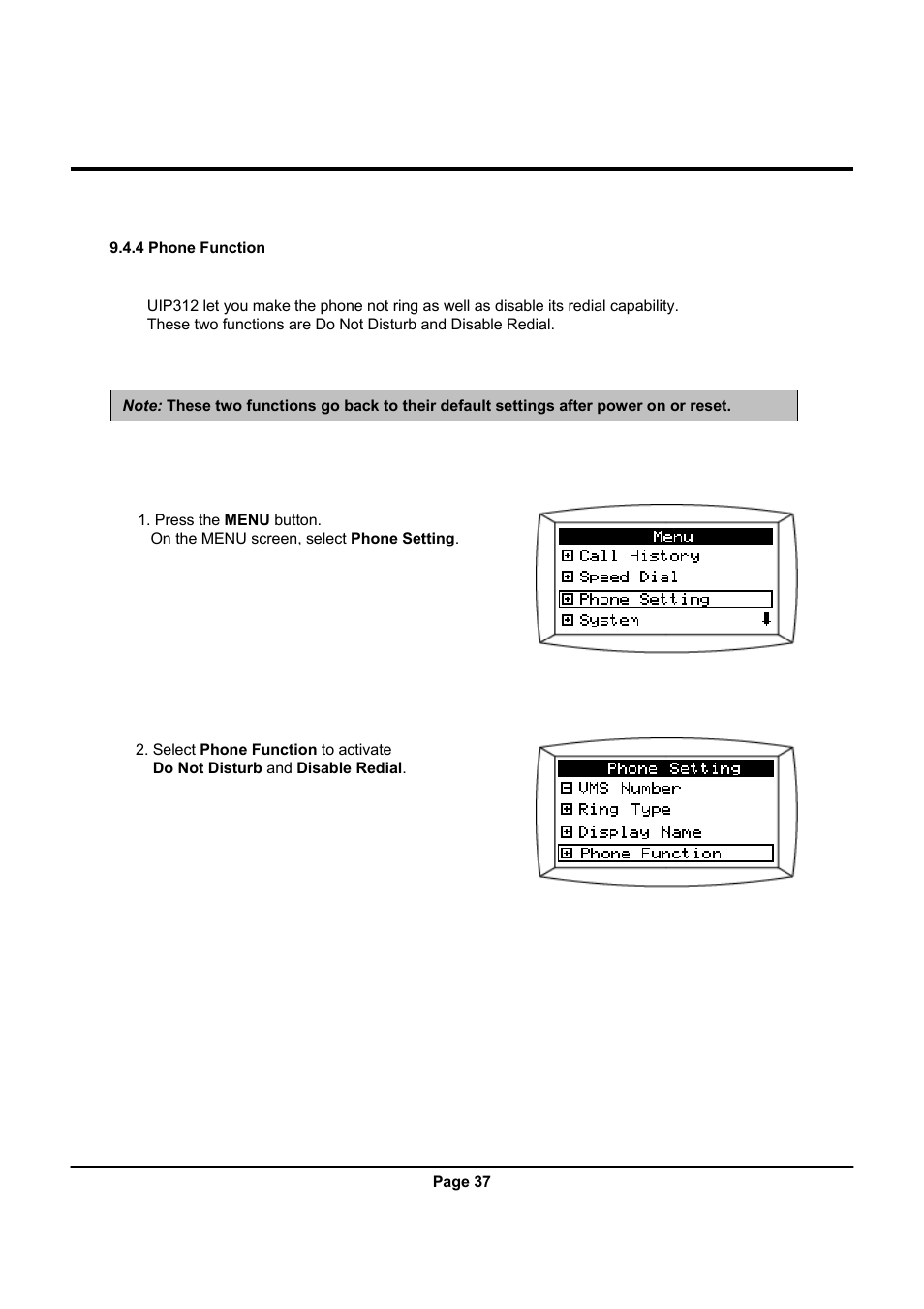 Uniden UIP312 User Manual | Page 41 / 72