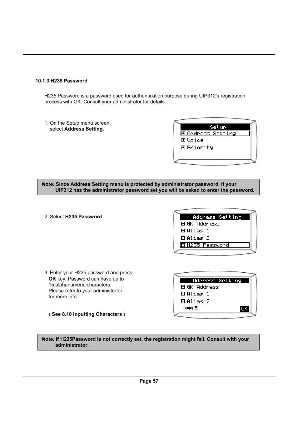 Uniden UIP312 User Manual | Page 61 / 72