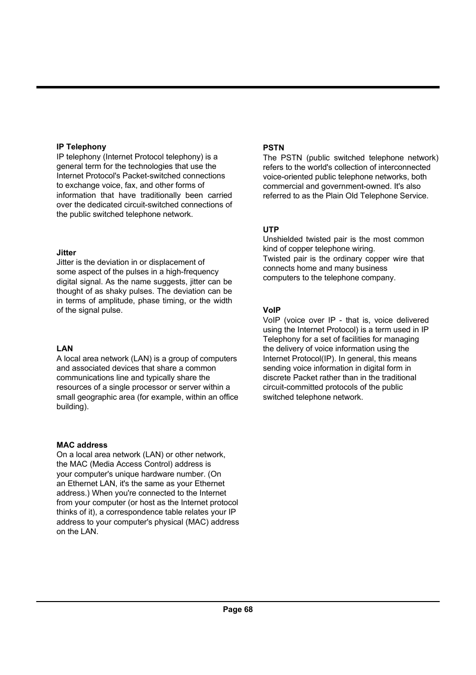 Uniden UIP312 User Manual | Page 72 / 72