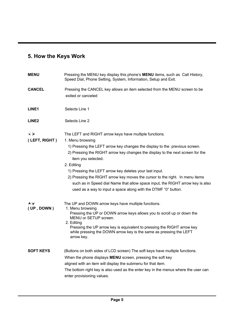 How the keys work | Uniden UIP312 User Manual | Page 9 / 72