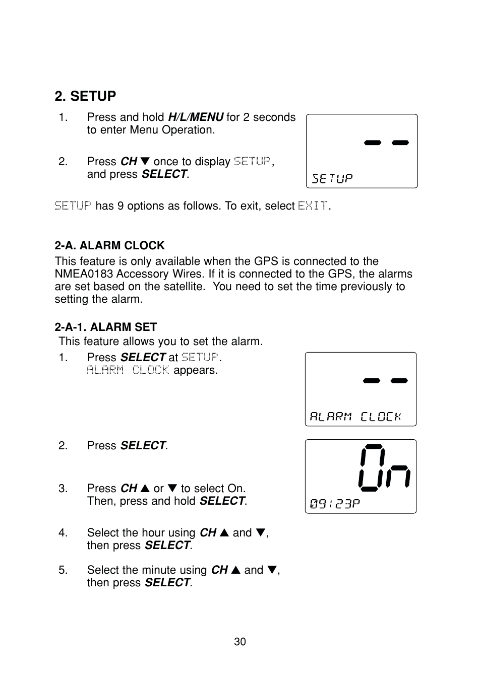 Setup | Uniden DSC Series User Manual | Page 33 / 68