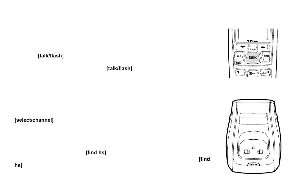 Using call waiting, Selecting a different channel, Find handset | Using.call.waiting, Selecting.a.different.channel, Find.handset | Uniden DX15686 Series User Manual | Page 28 / 48