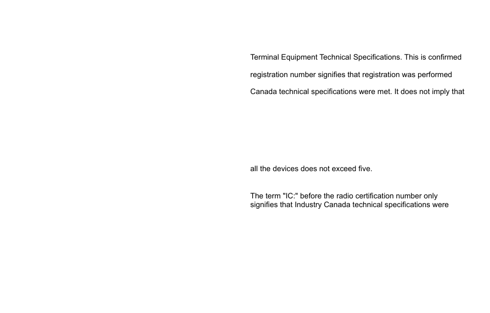 Cordless telephone privacy, I.c. notice, Terminal equipment | Radio equipment, I.c..notice | Uniden DX15686 Series User Manual | Page 44 / 48