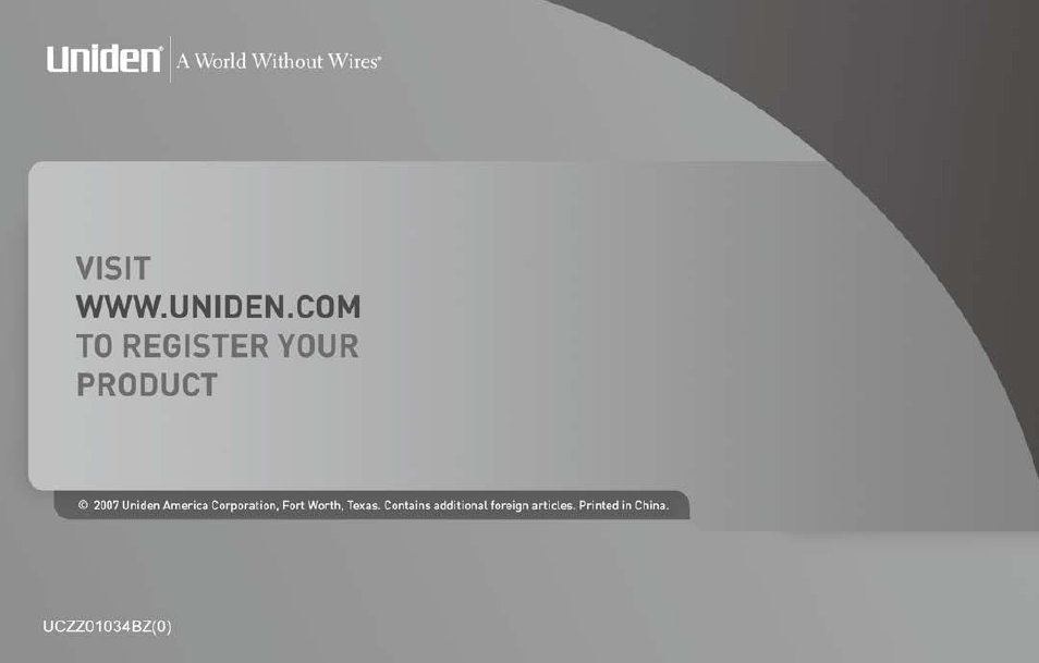 Uniden DX15686 Series User Manual | Page 48 / 48