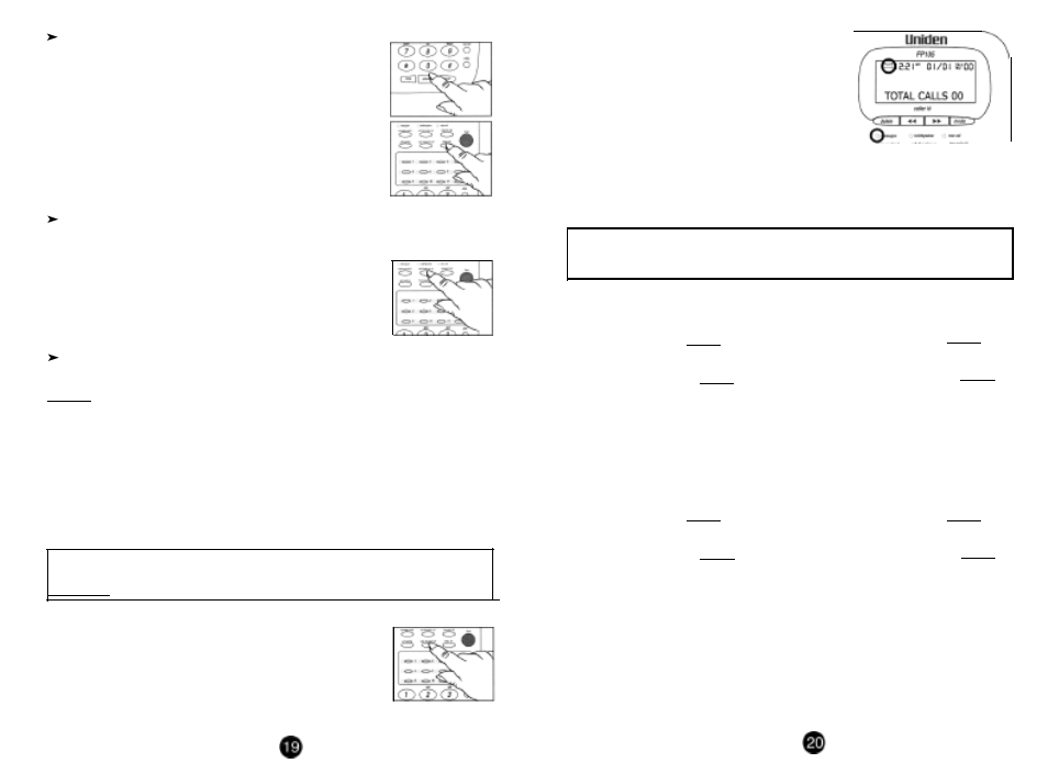 Uniden FP105 User Manual | Page 11 / 16