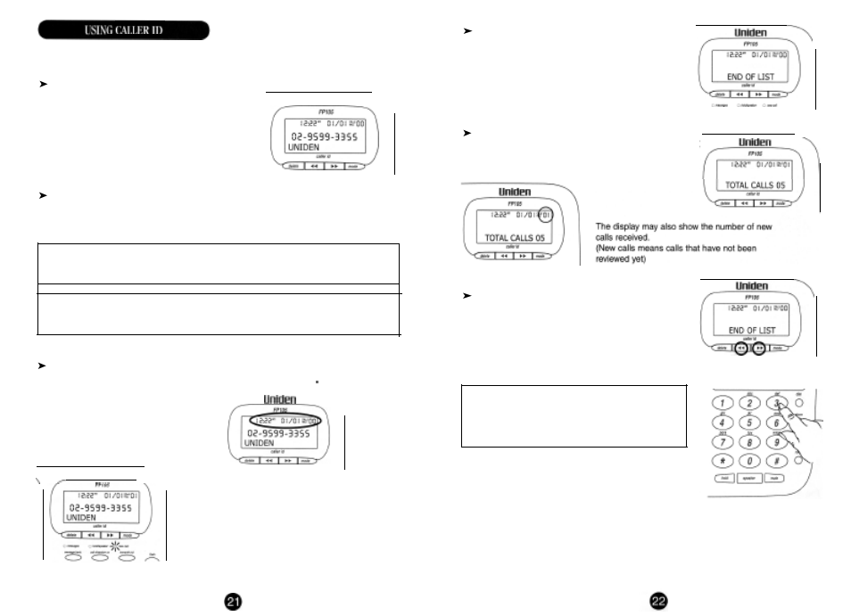 Uniden FP105 User Manual | Page 12 / 16