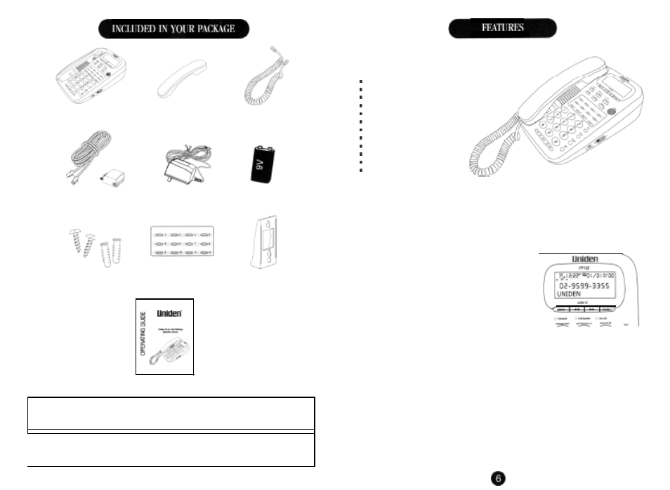 Uniden FP105 User Manual | Page 4 / 16