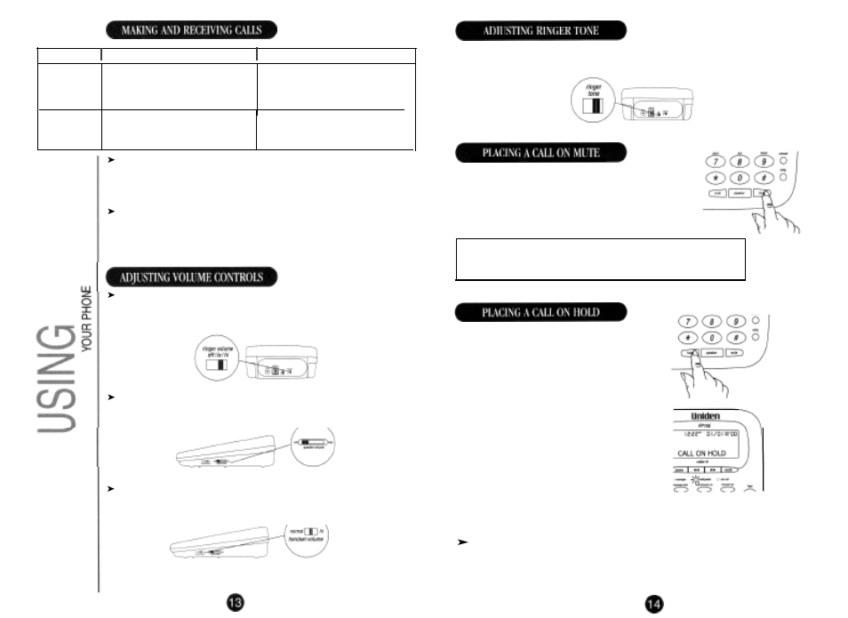 Uniden FP105 User Manual | Page 8 / 16