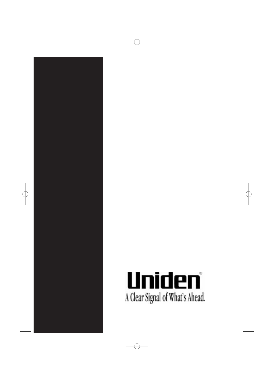 Thank you | Uniden FP102 User Manual | Page 30 / 30