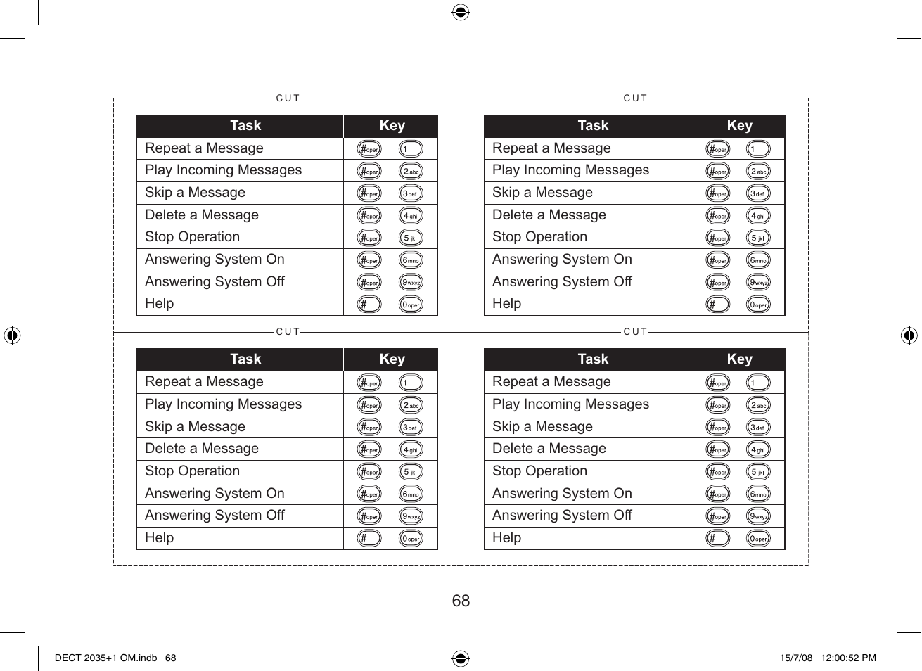 Uniden DECT2035+2 User Manual | Page 68 / 72