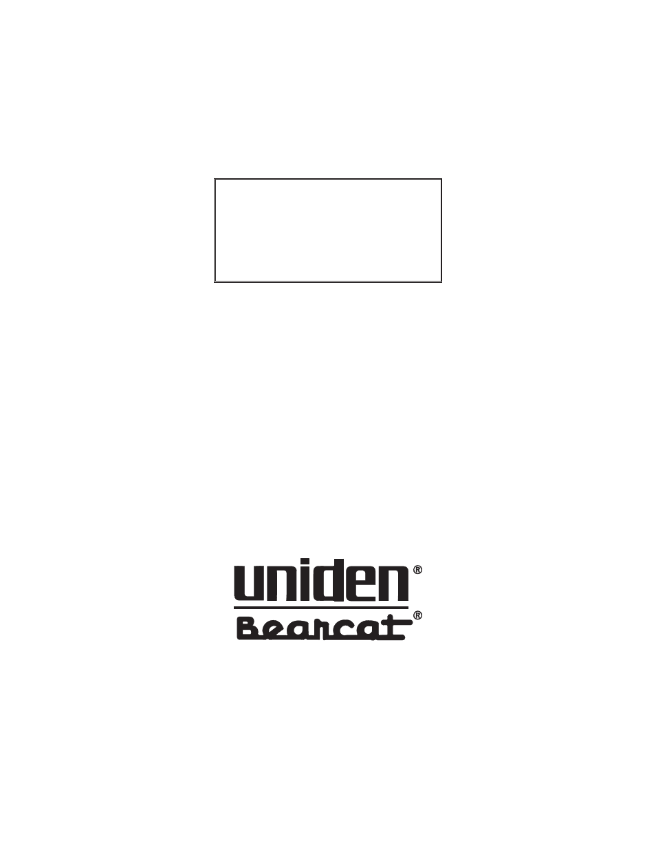 Back cover | Uniden BC 235XLT User Manual | Page 37 / 37