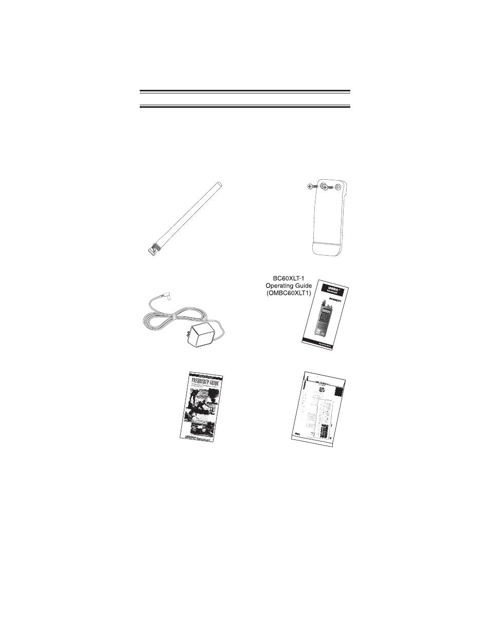 Included with your scanner 6, Included with your scanner | Uniden BC 235XLT User Manual | Page 6 / 37