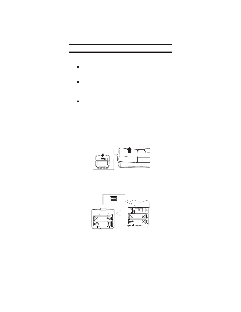 Setup 7, Installing the batteries 7, Setup | Installing the batteries, Lift | Uniden BC 235XLT User Manual | Page 7 / 37