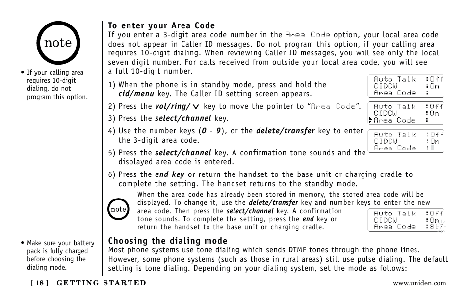 Uniden Answering Machine User Manual | Page 18 / 52
