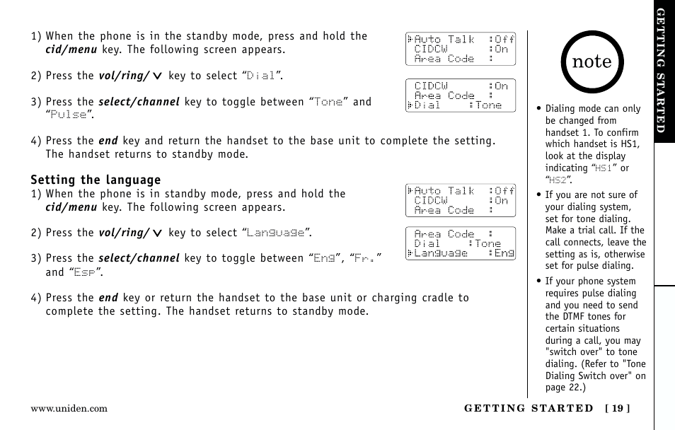 Uniden Answering Machine User Manual | Page 19 / 52