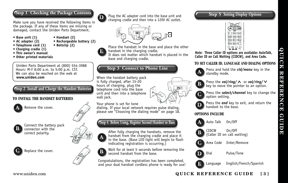 Uniden Answering Machine User Manual | Page 3 / 52