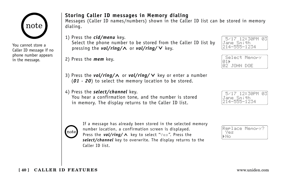 Uniden Answering Machine User Manual | Page 40 / 52