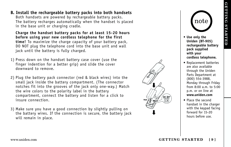 Uniden Answering Machine User Manual | Page 9 / 52