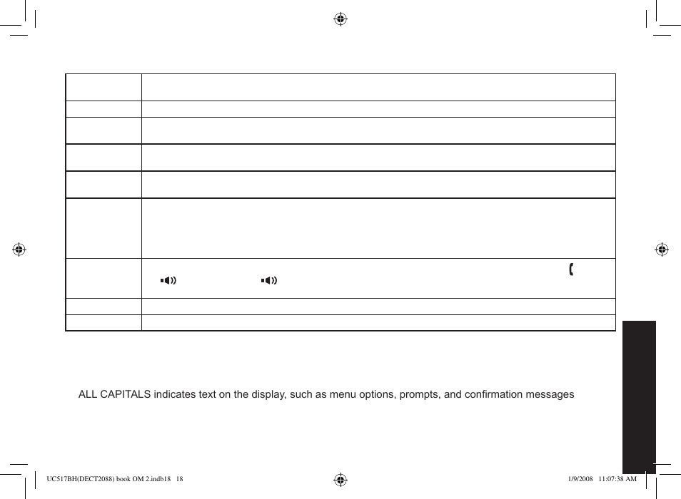 Terminology used in this manual, Manual conventions | Uniden DECT2088 Series User Manual | Page 19 / 72