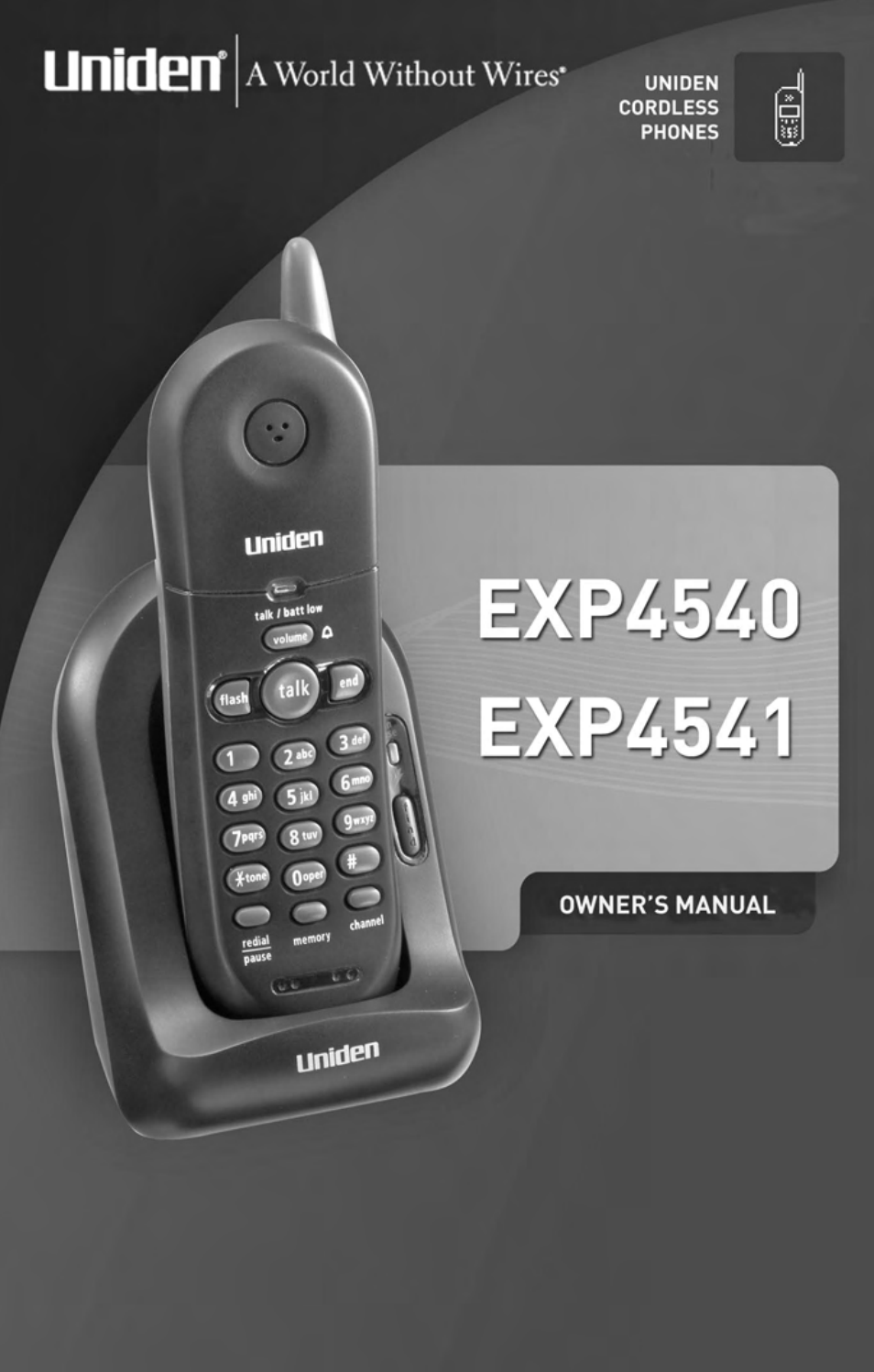 Uniden 4541 User Manual | 12 pages