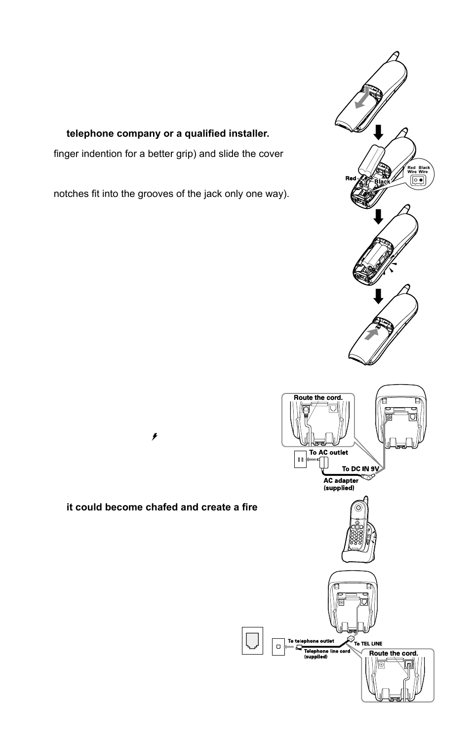 C. connect the base unit and charge the handset | Uniden 4541 User Manual | Page 4 / 12