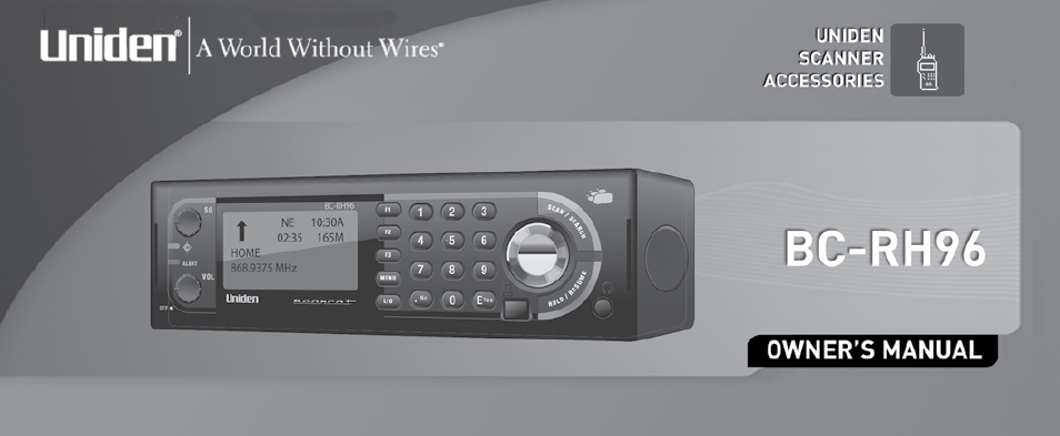 Uniden BC-RH96 User Manual | 28 pages