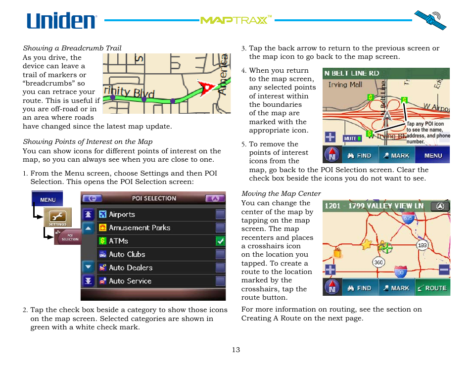 Uniden GPS402 User Manual | Page 13 / 35