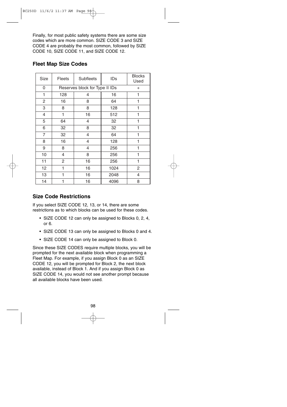 Uniden BC250D User Manual | Page 102 / 110