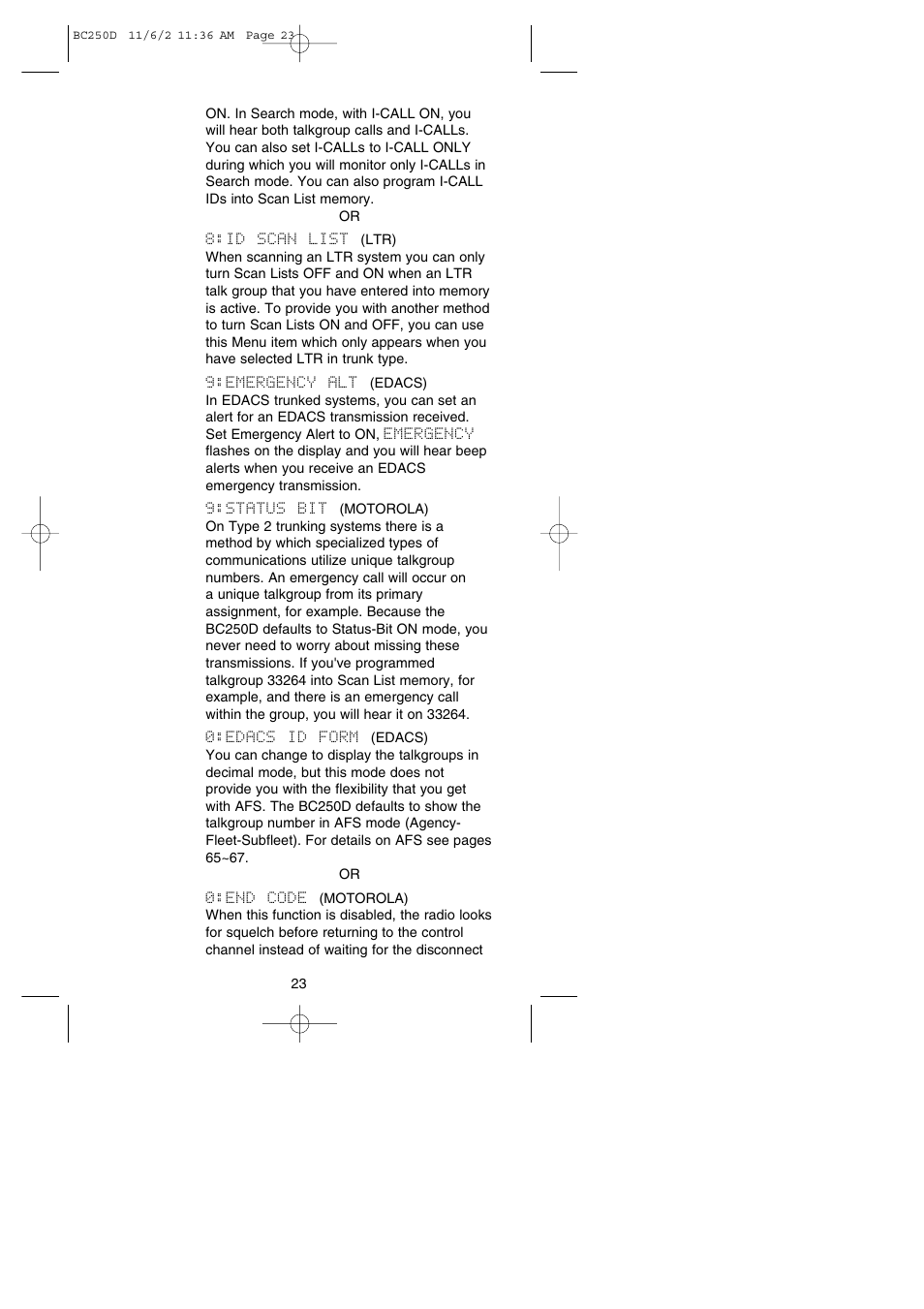 Uniden BC250D User Manual | Page 27 / 110