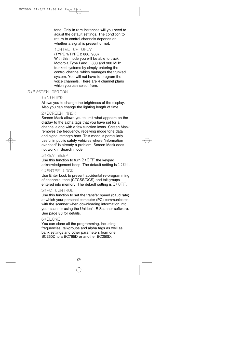 Uniden BC250D User Manual | Page 28 / 110