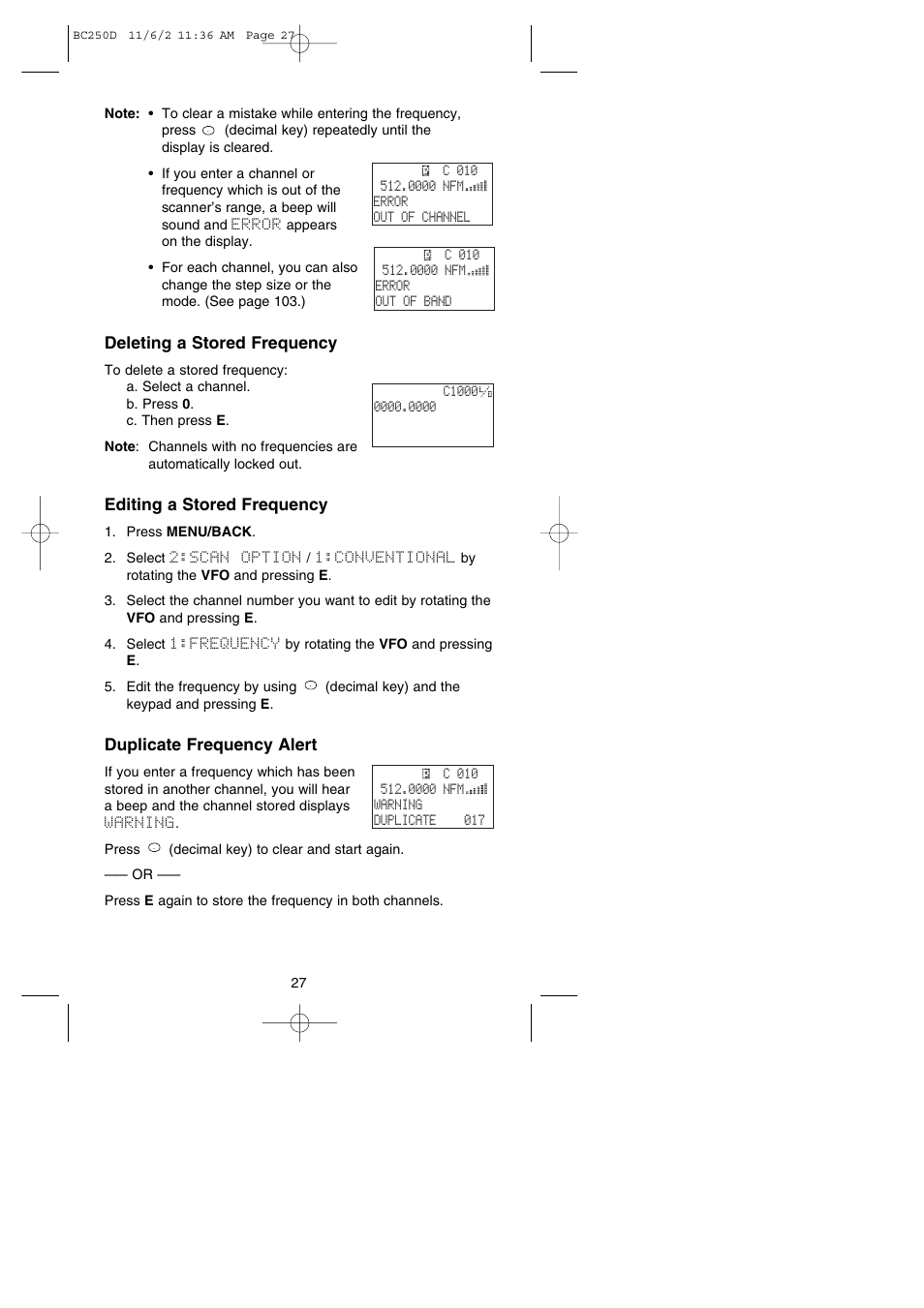 Uniden BC250D User Manual | Page 31 / 110