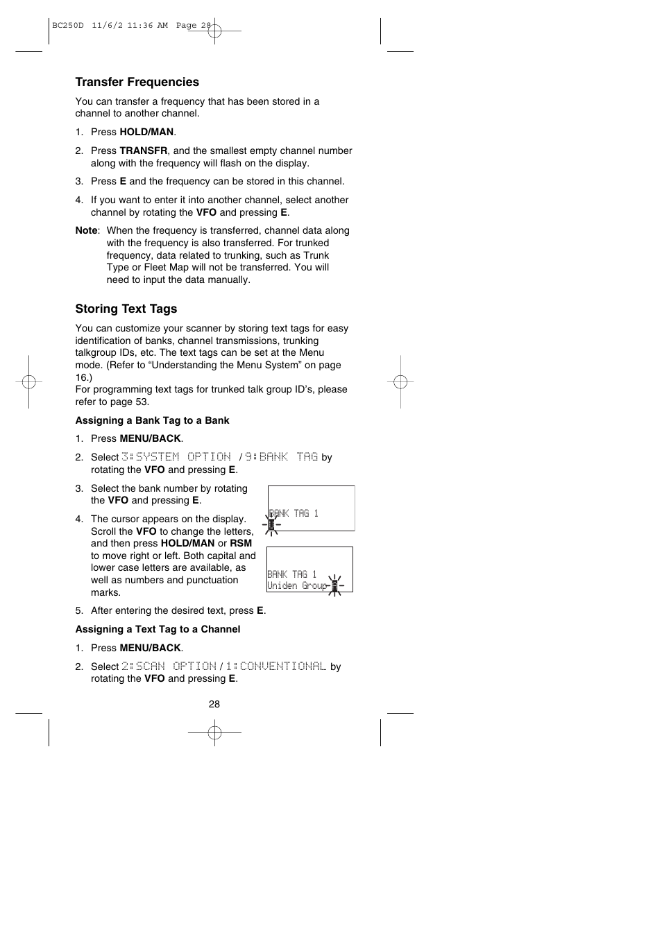 Uniden BC250D User Manual | Page 32 / 110