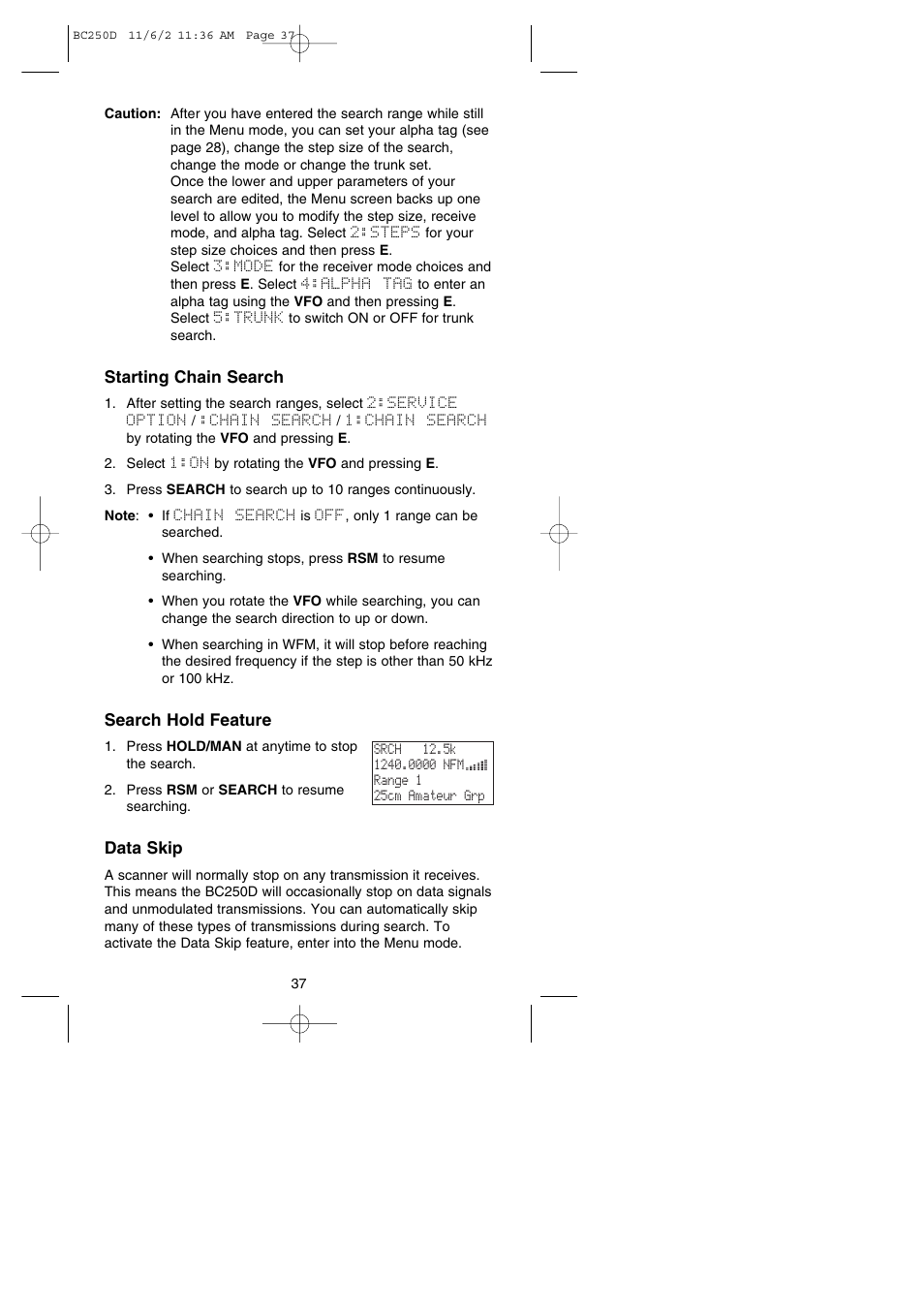 Uniden BC250D User Manual | Page 41 / 110