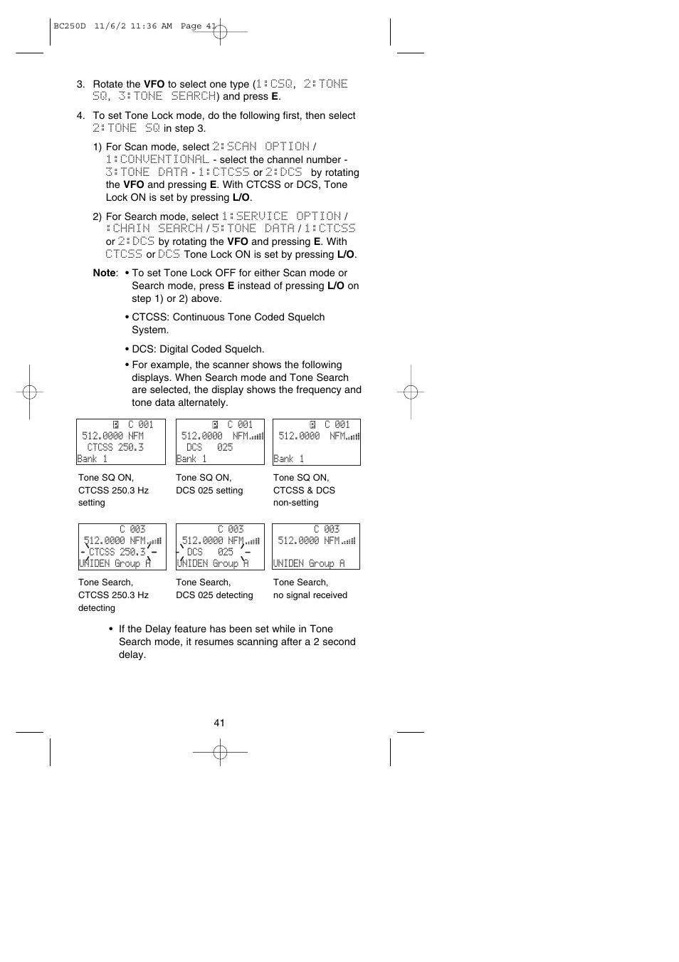 Uniden BC250D User Manual | Page 45 / 110