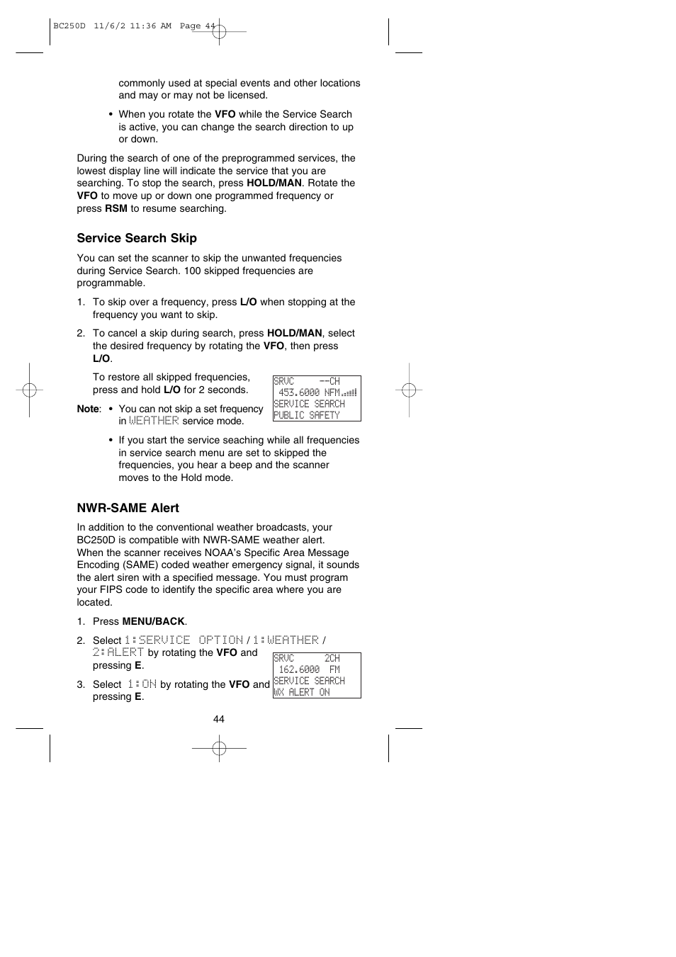 Uniden BC250D User Manual | Page 48 / 110