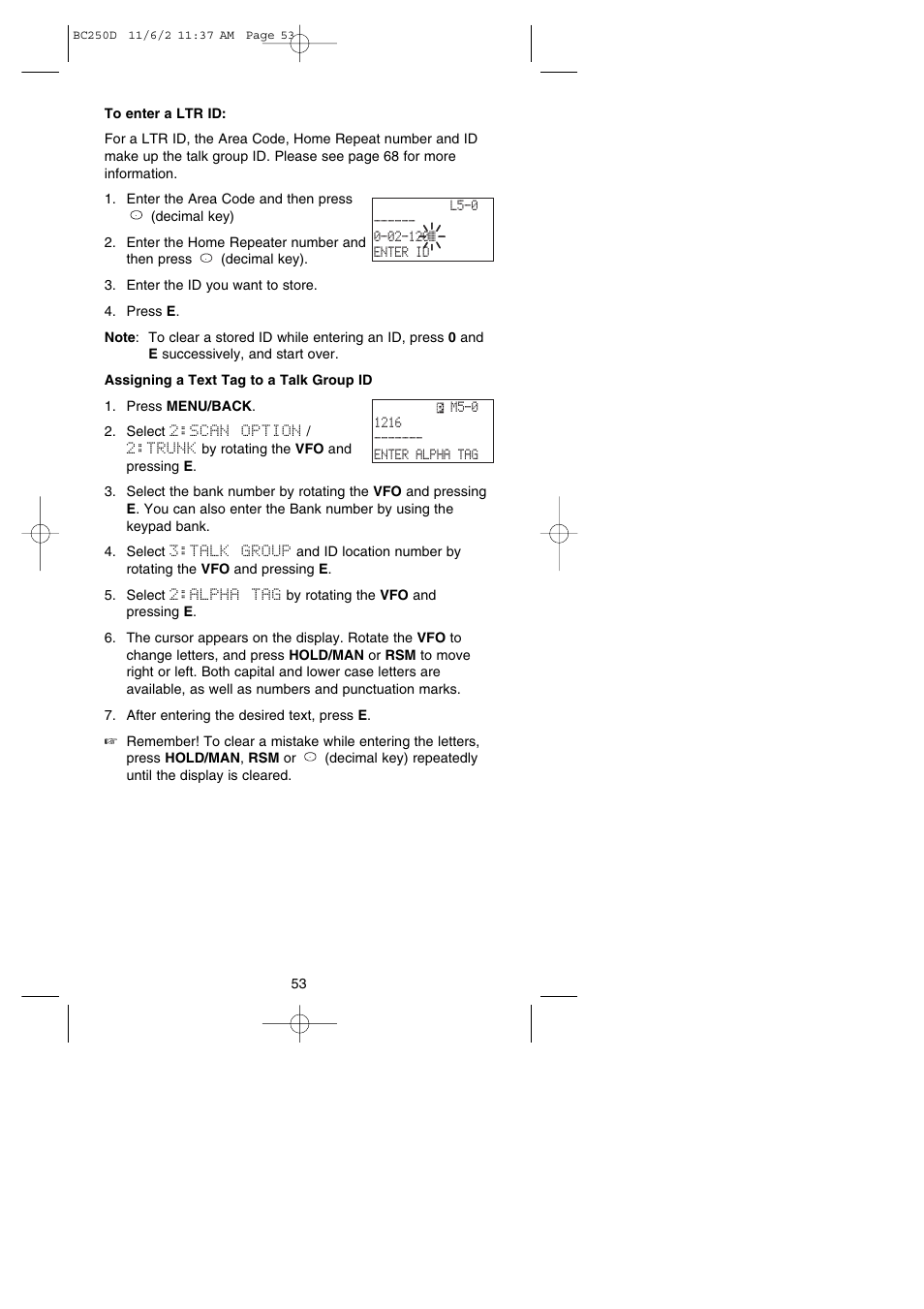 Uniden BC250D User Manual | Page 57 / 110
