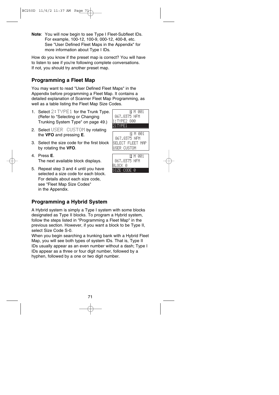 Uniden BC250D User Manual | Page 75 / 110
