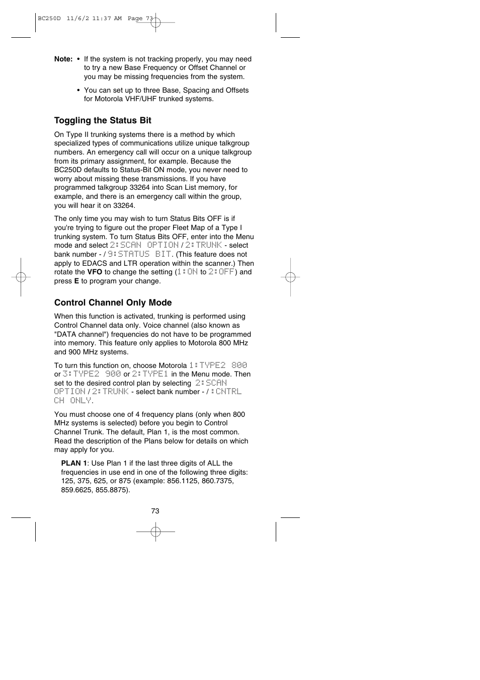 Uniden BC250D User Manual | Page 77 / 110