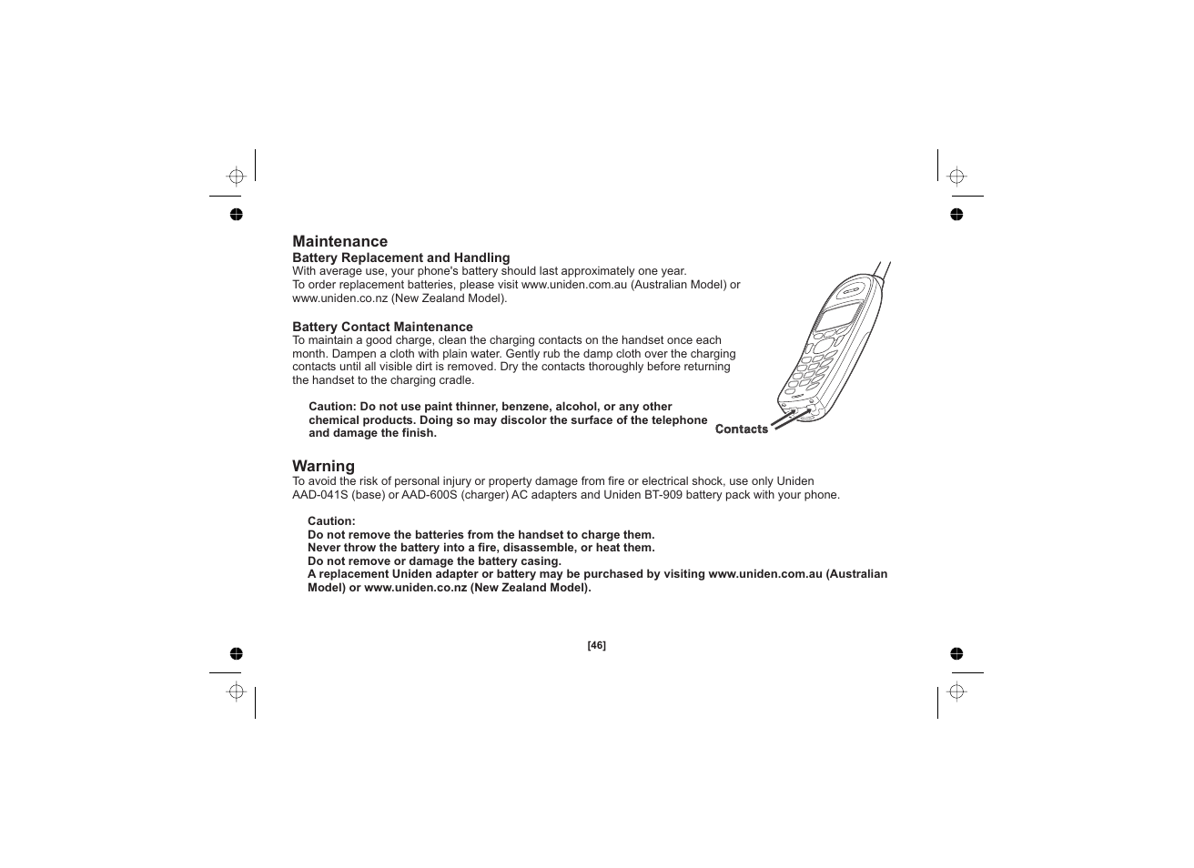 Uniden DSS3450 User Manual | Page 46 / 56